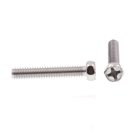 Prime-Line Machine Screw, Indt Hex Head, Phillip Drive 1/4in-20 X 1-1/2in 18-8 Stainless Steel 25PK 9013259